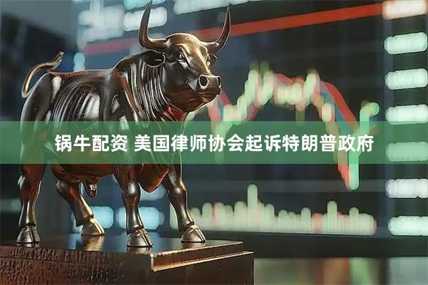 锅牛配资 美国律师协会起诉特朗普政府
