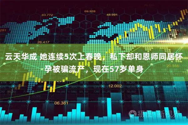 云天华成 她连续5次上春晚，私下却和恩师同居怀孕被骗流产，现在57岁单身