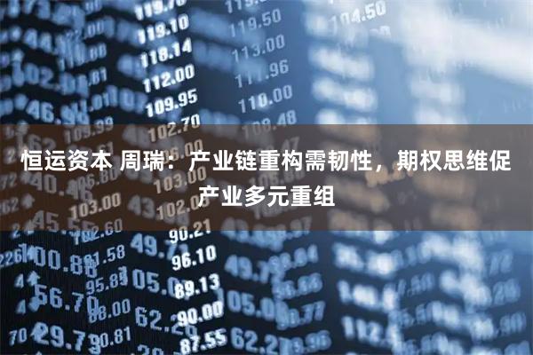 恒运资本 周瑞：产业链重构需韧性，期权思维促产业多元重组